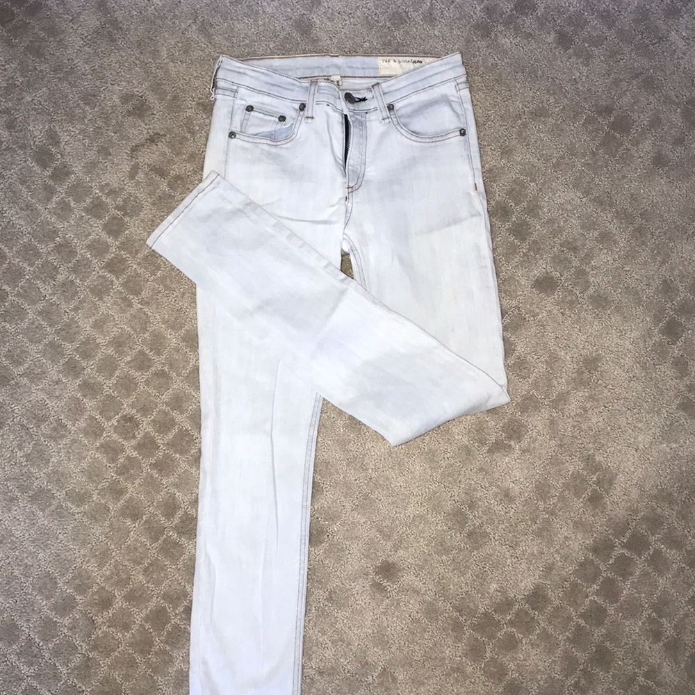 Rag & Bone light wash skinny jeans